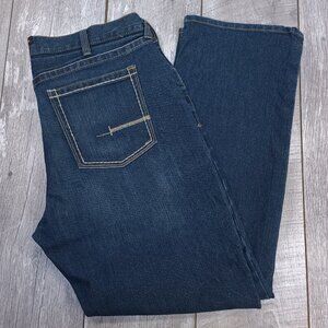 Ariat Jeans Mens 40x32 Rebar M4 Low Rise Boot Cut Dark Wash Workwear